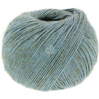 Lana Grossa Diversa 08 Gråblå Indhold: 74% bomuld, 26% viskose Vægt/Længde: 50 g = ca. 210 meter Anbefalede pinde: 3.5-4 mm Strikkefasthed: 10 x 10 cm = 24 m x 32 p Vask:Finvask 30º/ Tørres fladt.