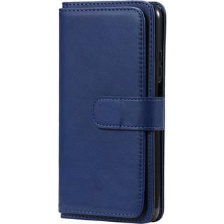 Xiaomi Poco M3 Læder Flip Cover m. Stor Kortholder - Blå