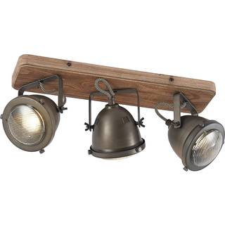 Lindby loftspot Farovi, sort, 44 cm, 3 lyskilder, træ, GU10