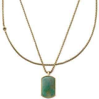 Guldfarvet Rico Kæde og Orisun Taiwanesisk Jade Halskæde Sæt