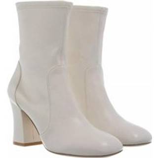 Stuart Weitzman Curveblock 85 Sock Bootie - Woman Boots And Booties Cream 37.5