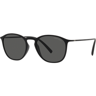 Giorgio Armani Mand AR8186U 504287 Solbriller Nylon Sort Grå Firkantet Normal