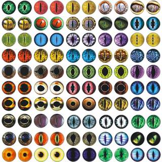 100st diverse Dragon Eyes Glass Cabochon Eyes for Clay Doll Making Sculptures Props For DIY Crafts Smycken Making Christmas Present