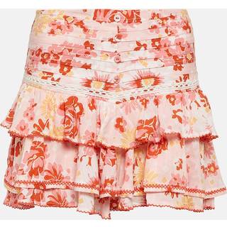 Poupette St Barth Alizee ruffled miniskirt - pink - L