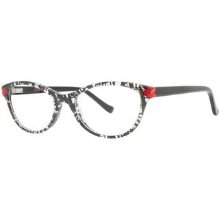 Kensie Squad Black Crackle 46 Briller Mænd Hvid - Black Crackle - 46mm