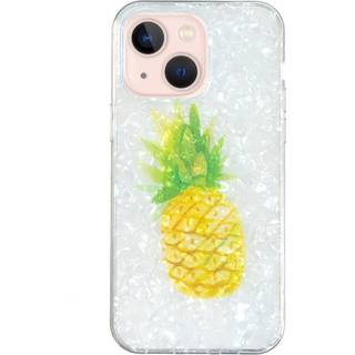 iPhone 15 Fleksibel Plastik Bagside Cover - Ananas
