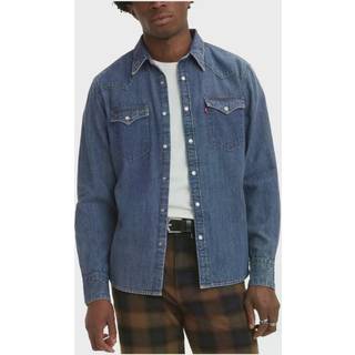 Levis Barstow Denim Long Sleeve Shirt Blue