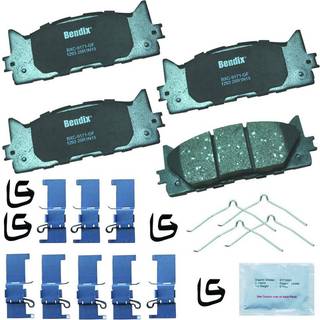 Bendix Priority1 CFC1293 Keramiske frontbremseklodser til Lexus ES300H 2018-2013 ES350 2018-2007 Toyota Avalon 2018-2008 Camry 2017-2007