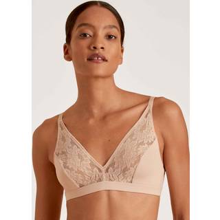 Calida Natural Skin Lace Bra - Beige - Small
