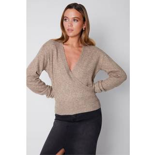 Threadbare Wrap Front Strikket Trøje36