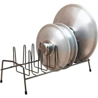 Køkkenoplysninger 8 Afsnit Låg og pladearrangør | Fritstående | Pot Pan & Cutting Board Holder | Kabinet spisekammer og bordplade organisation |