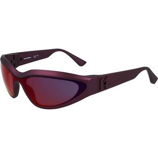 Karl Lagerfeld Unisex KL6128S 606 Solbriller Injiceret Rød Rød Maske Normal Normal