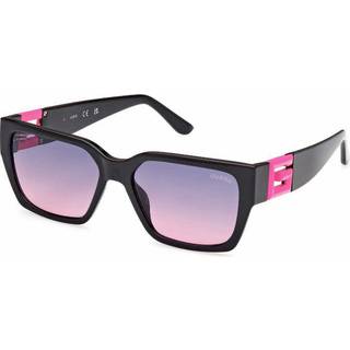 Guess Unisex GU7916 74T Solbriller Injiceret Rosa Rød Firkantet Normal Skygge
