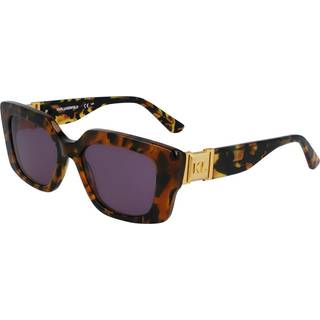 Karl Lagerfeld Kvinde KL6125S 234 Solbriller Acetat Havana Grå Firkantet Normal Normal
