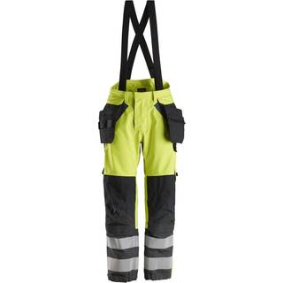 Snickers 6568 protecwork, high-vis gore-tex bukser med hylsterlommer, klasse 2 gul/navy L
