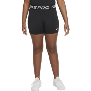 Nike Pro Dri-FIT-shorts (udvidet størrelse) til piger - sort - L+