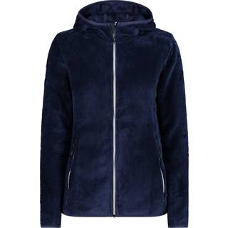 CMP Women's Jacket Fix Hood Highloft Fleecejakke Damer størrelse 36 farve blå