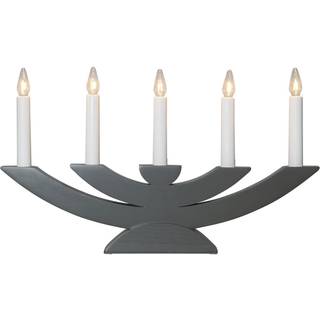 Star Trading - Advent Candlestick Navida - Gray - 24cm