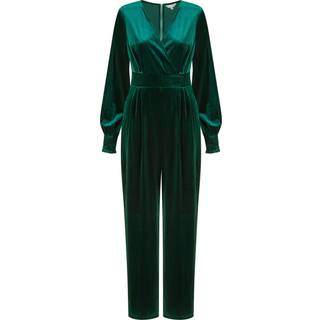 Yumi Yumi Green Velvet Long sleeve Jumpsuit