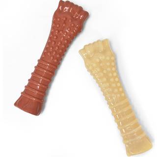 Nylabone Power Chew Textured Femur Bone Chew Legetøj til hunde, der er uforglemmeligt med hundelegetøj til aggressive tyggere store race bacon sm