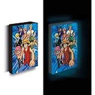 ONE PIECE - Luffy With Friends - Canvas Lumineux 40X30 Cm