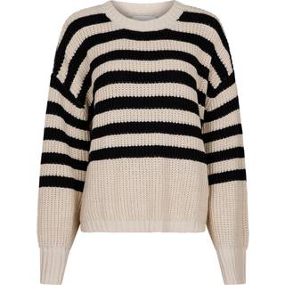 Dakota Striktrøje, Sort/Hvid, 34