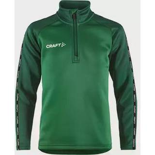 Craft 1912733 squad 2.0 half zip jr Børn Team Green/Ivy 134/140