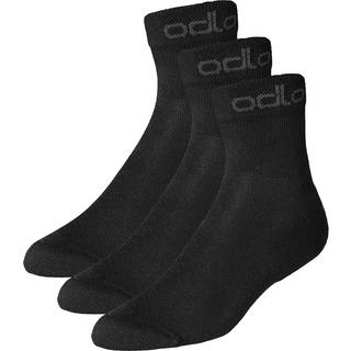 Odlo Quarter Active Sports Socks 3 Pack - Black, Size 39-41 - black