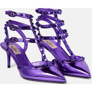 Valentino Garavani Rockstud patent leather pumps - purple - EU 34