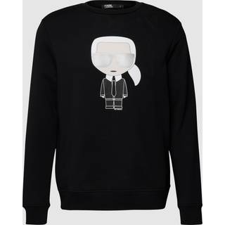 KARL LAGERFELD Herren Sweatshirt schwarz Logo und Motiv