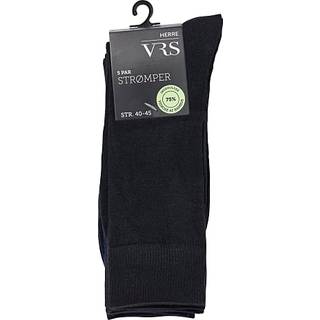 VRS herre 5-pak strømper str. onesize - sort (På lager i butik)