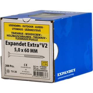 Expandet spånskrue UH udv. 5,0x60 mm TX20 PK 200