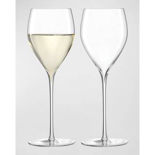 LSA International Glassware - 'Savoy' white wine glass, set of two in Clear Glass