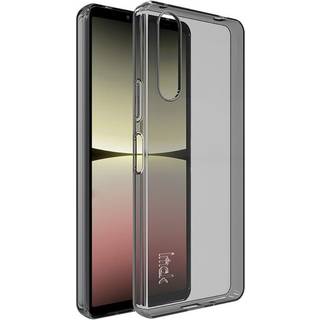 Sony Xperia 10 V IMAK Fleksibel Plastik Bagside Cover - Gennemsigtig / Sort