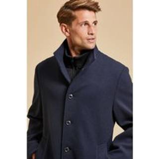 Threadbare Luxe Funnel Neck Coat with Mock LayerS