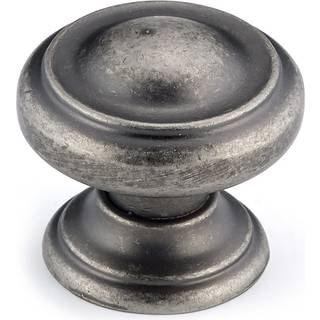 Richelieu Hardware BP8632142 Sutton Collection 1 3/16-tommer (30 mm) Tewter Traditionelt skab og skuffeknap til k?kkenbadev?relse og m?bler