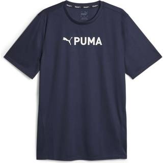 PUMA Herren T-Shirt blau Mikrofaser/Funktion uni mit Motiv