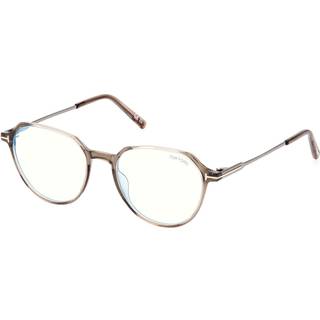 TOM FORD Mand FT5875-B 48 Vista -rammer Injiceret Brun Rund Normal