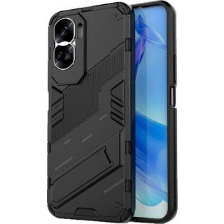 Honor 90 Lite Hybrid Håndværker Bagside Cover m. Kickstand - Sort