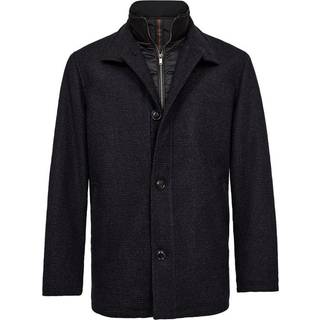 Regular fit wool jacket