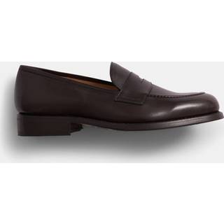 Oscar Jacobson Penny Loafers Dark Mud Brown