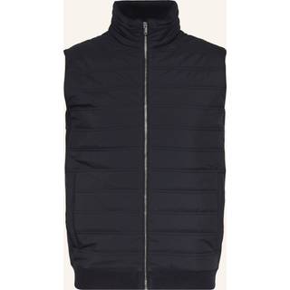 Reiss Reiss Navy William Hybrid Quilt and Knit Zip-Through Gilet