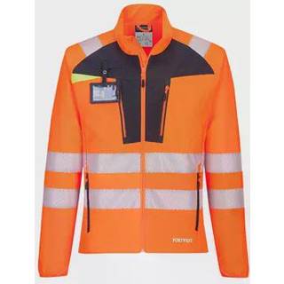 DX4 hi-vis skal jakke - Orange/Sort (Størrelse: M)