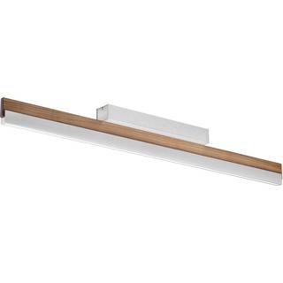Quitani LED-loftlampe Keijo, nikkel/valnød