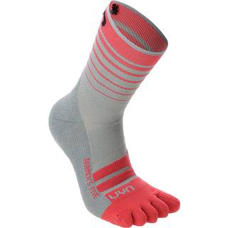 UYN Runner's Five Running Socks Women - Grey, Pink, Size 41 - 42 - grey