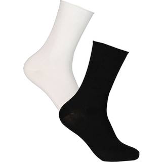 Damella 2-pak Seamless Socks - Black/White - Str 35/38 * Kampagne *