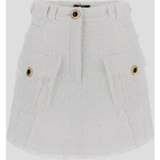 Balmain Tweed miniskirt - white - L