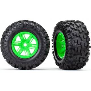 Traxxas Tra7772g d?k & hjul samlet limet (X-Maxx Green Wheels Maxx ved d?kskumindsatser)