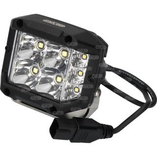 LED Fjernlygte kvadratisk - Mål 97x78x73 mm - EC & ECE R112 - 1 stk
