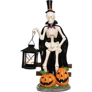 Spooky Teelichthalter Skelett mit Laterne 37cm